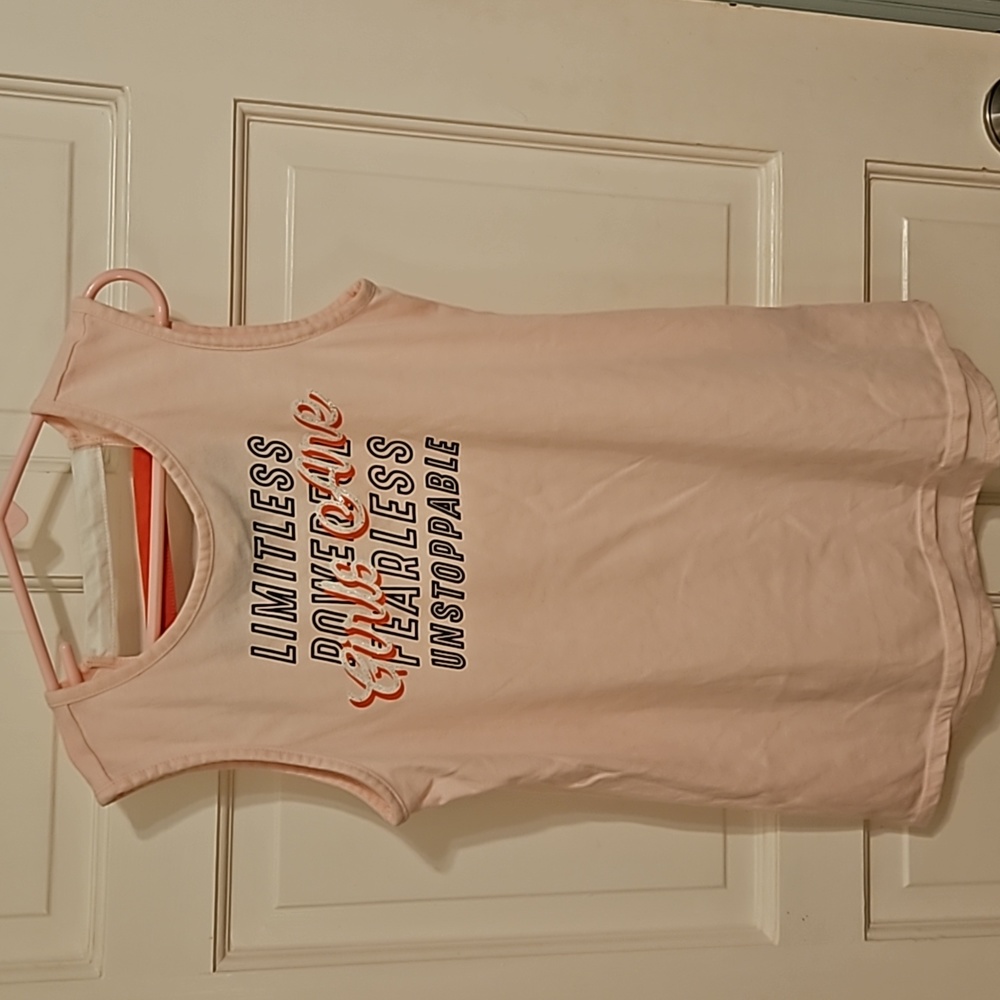 Ideology Pink Tank Top Shirt, Girls Size L